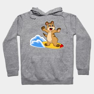 Meerkat Surfer Surfboard Hoodie